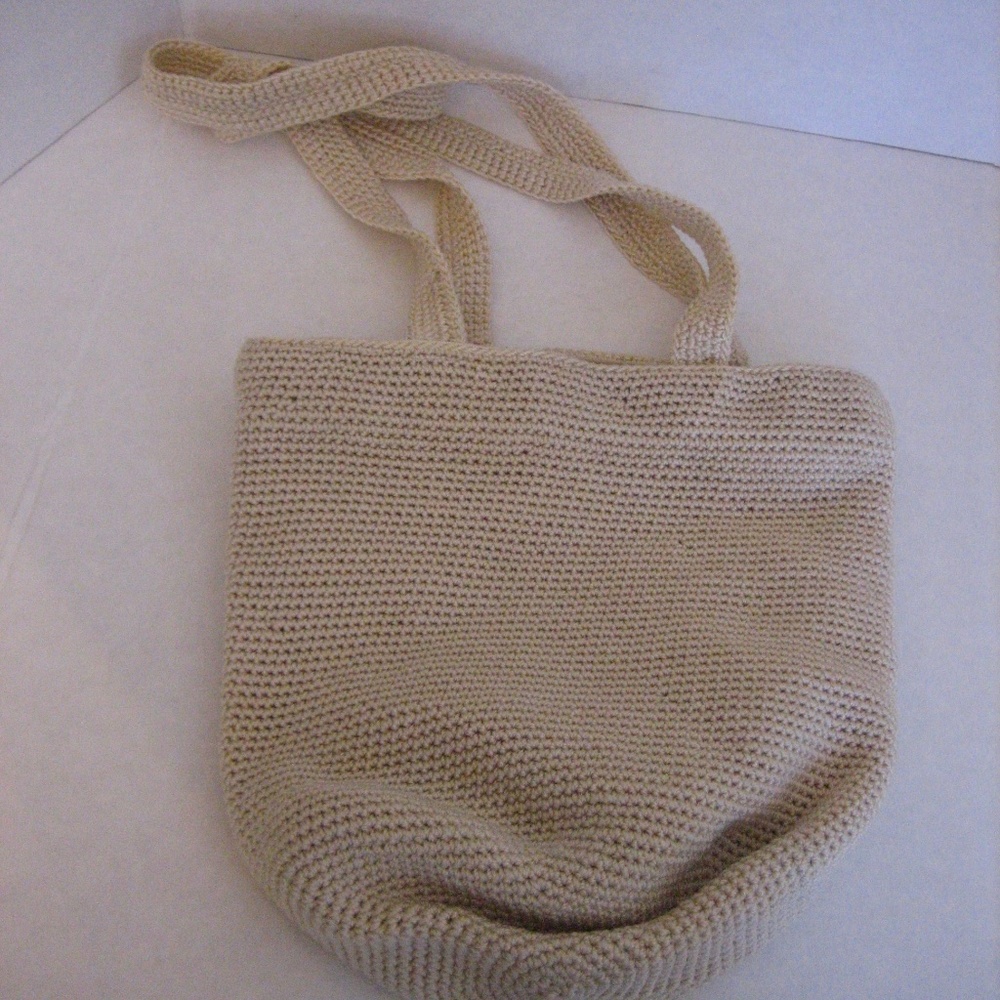 The Sak Cream Feed Bag Style Purse Handbag